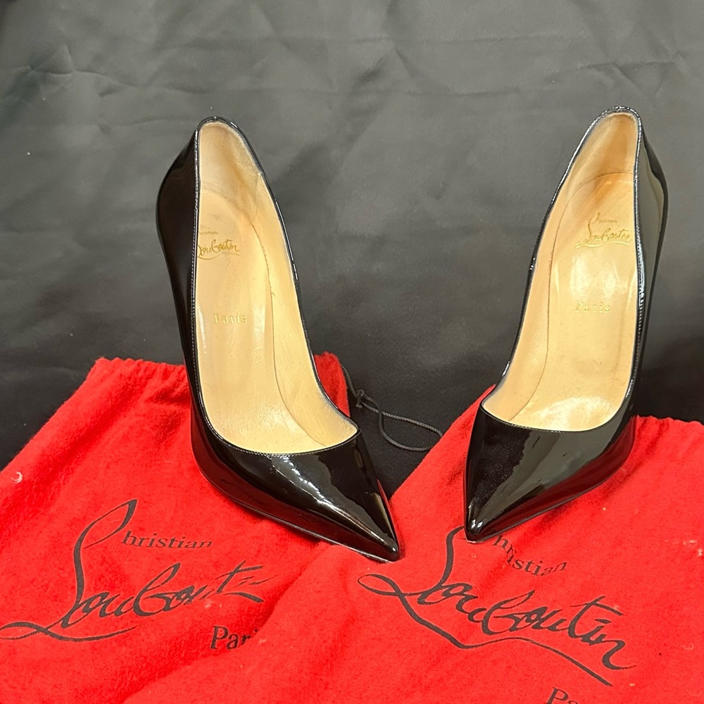 Christian Louboutin Glossy Black Heels